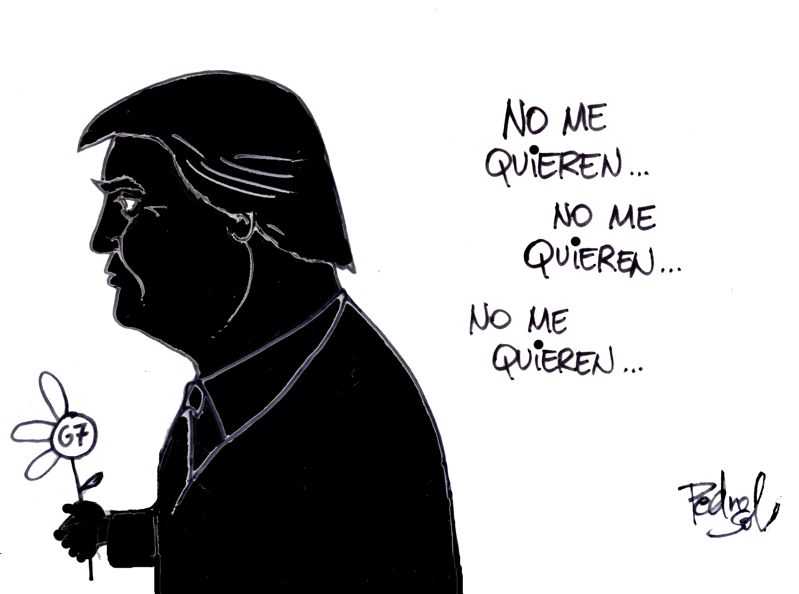 ¡Quema mucho el Sol! Me quieren... no me quieren... - cartel-pedro-sol-trump-me-quiere-no-me-quiere