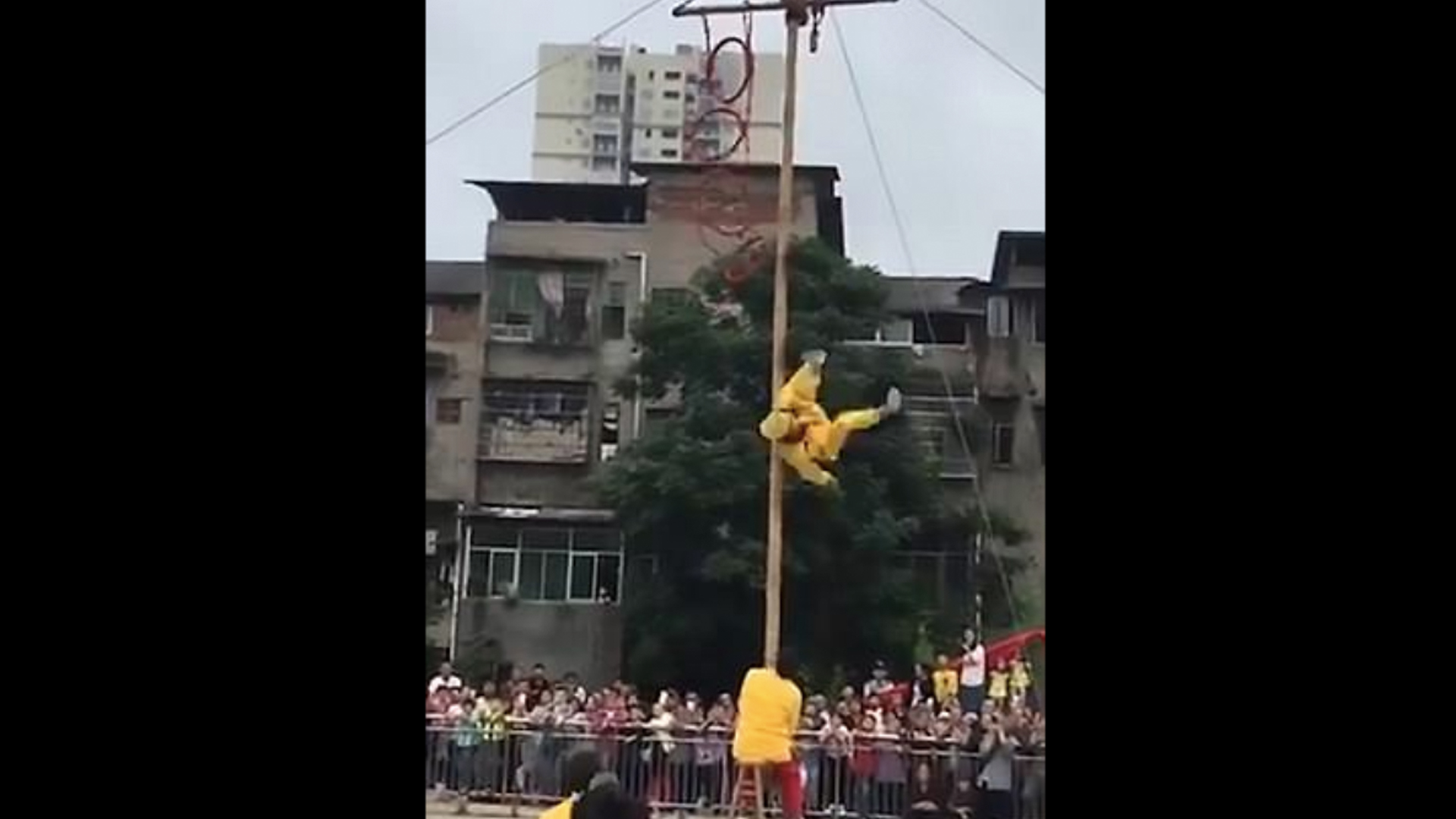 #Video Acróbata cae en pleno acto circense