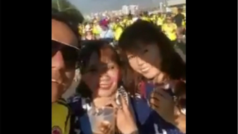 Polémica en Colombia por aficionado que insulta a japonesas