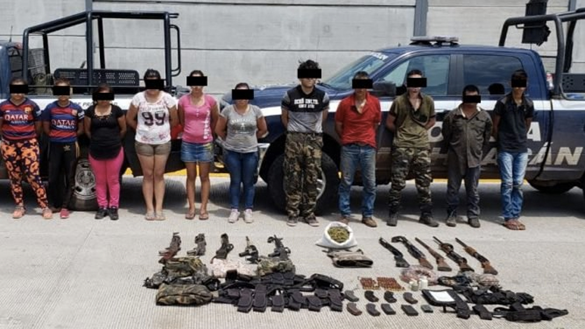 Detienen a 11 presuntos integrantes de los Viagras relacionados con ataque a policías en Michoacán