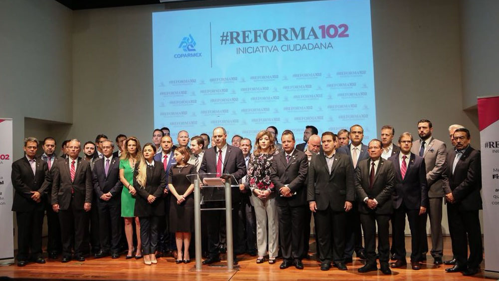 Coparmex lanza iniciativa ciudadana para fiscalía autónoma