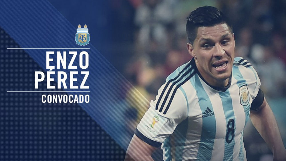 Argentina convoca a Enzo Pérez tras lesión de Manuel Lanzini