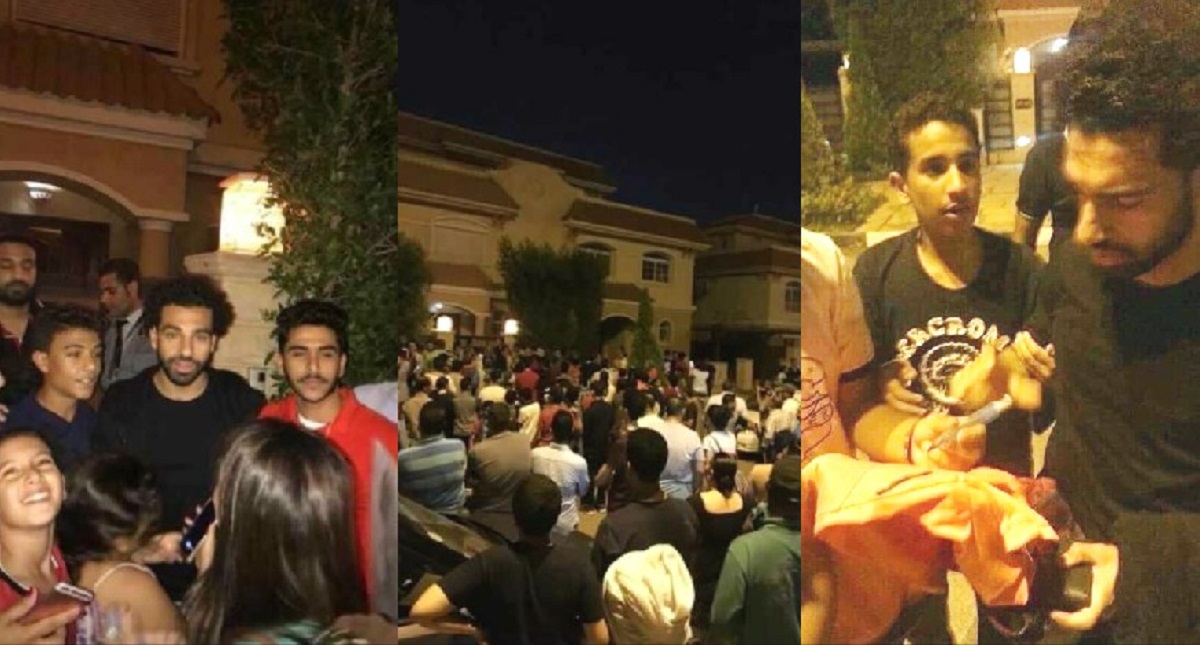 Filtran dirección de Salah y cientos de aficionados lo visitan - filtran-direccion-de-salah-y-cientos-de-aficionados-lo-visitan-en-el-cairo