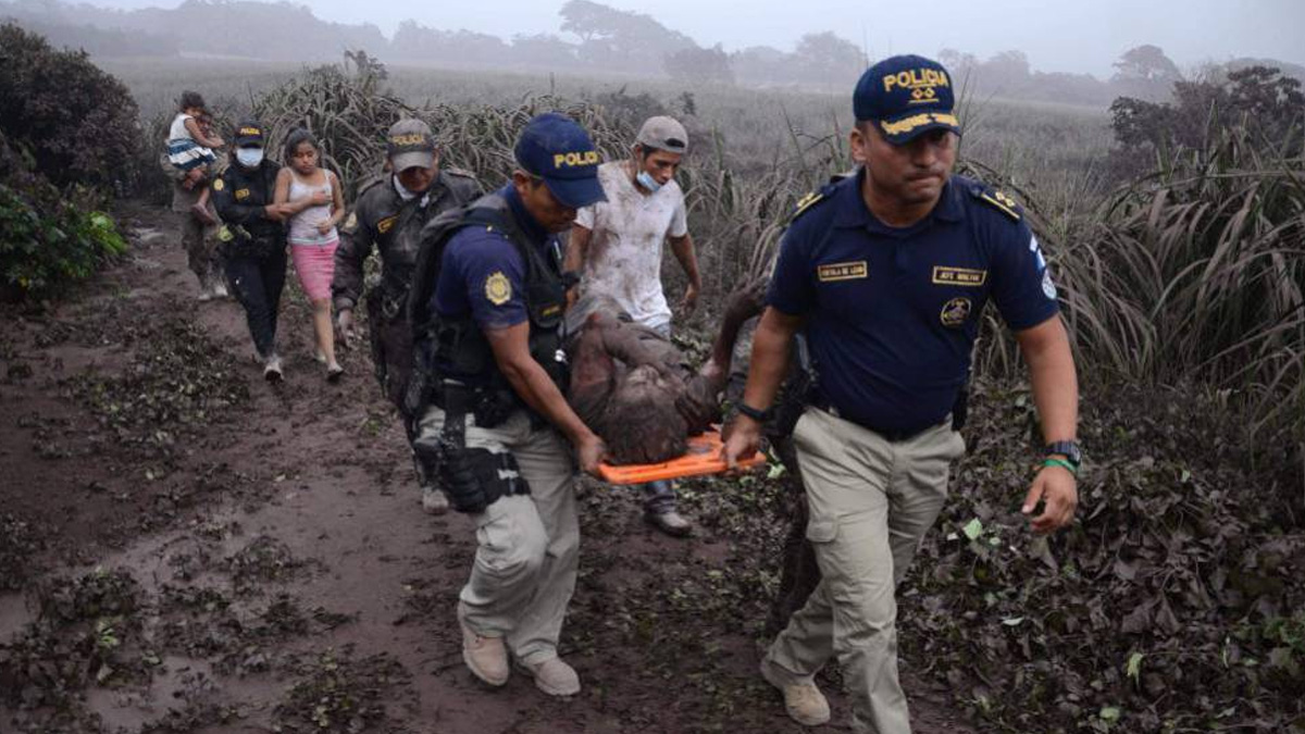 Suben a 46 lesionados por erupción en Guatemala - heridos-erupcion-guatemala