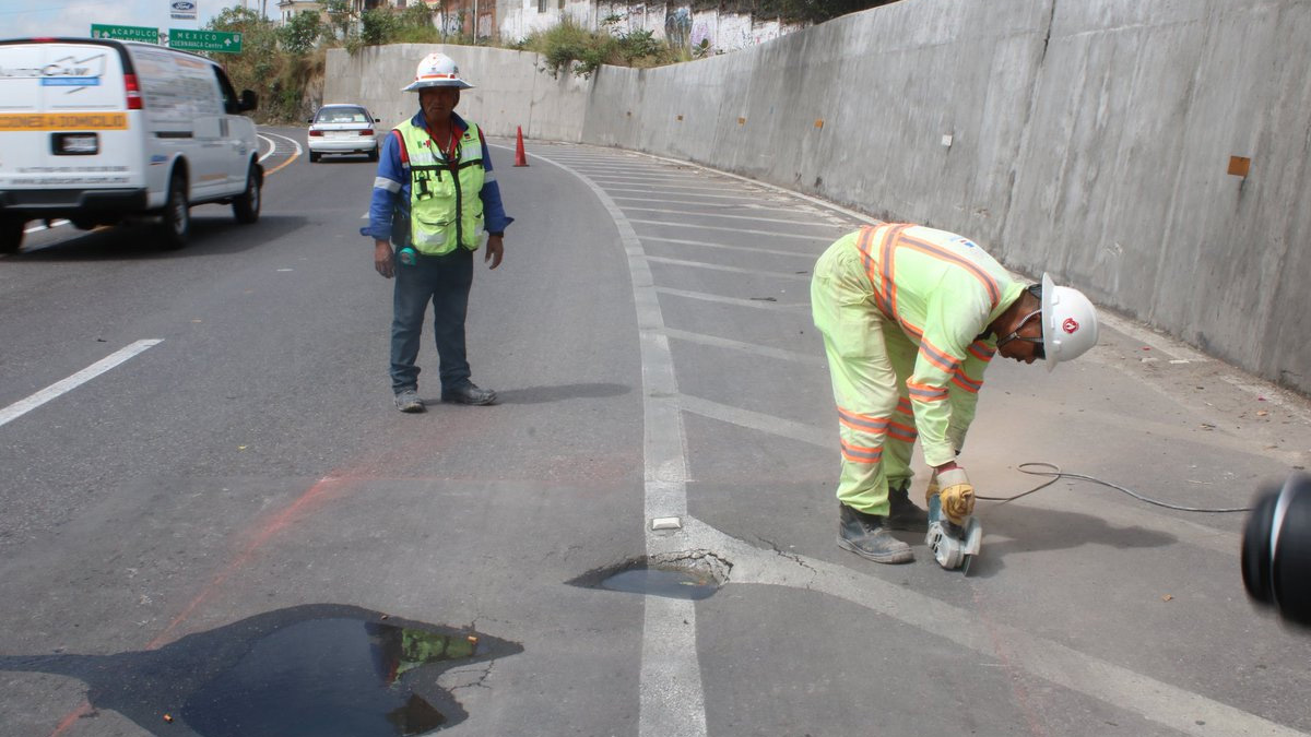 Baches en acceso a Puente Palmira. SCT descarta riesgo