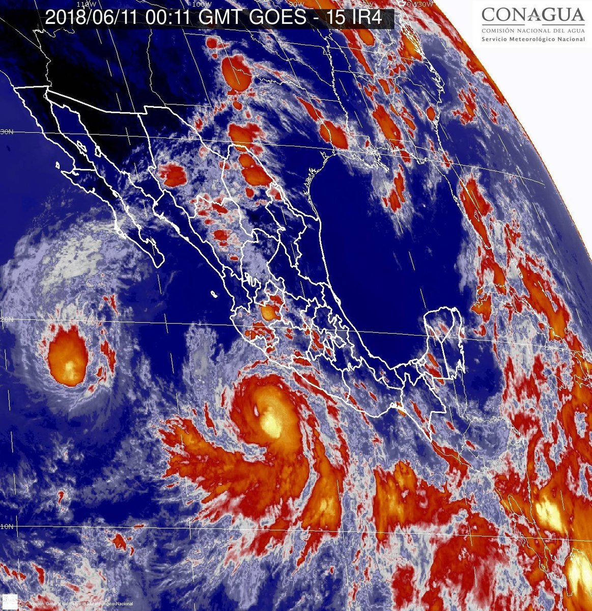 Huracán Bud generará tormentas muy fuertes en al menos cinco estados - huracan-bud-2
