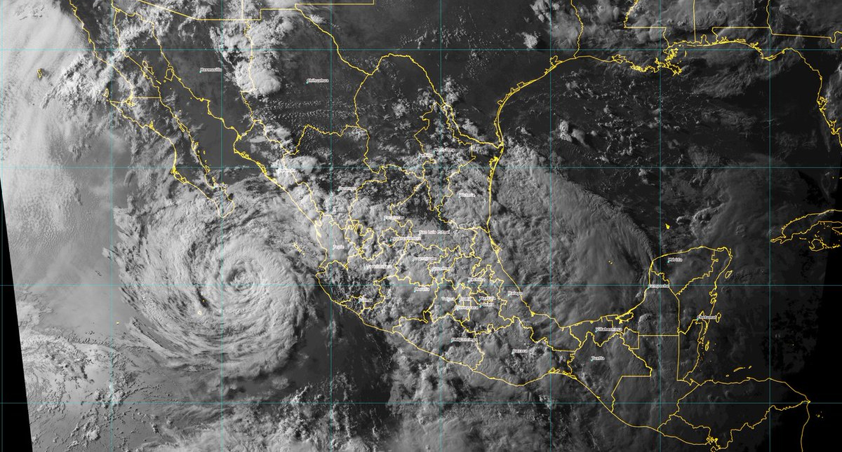 Huracán Bud provocará tormentas fuertes en el norte del país