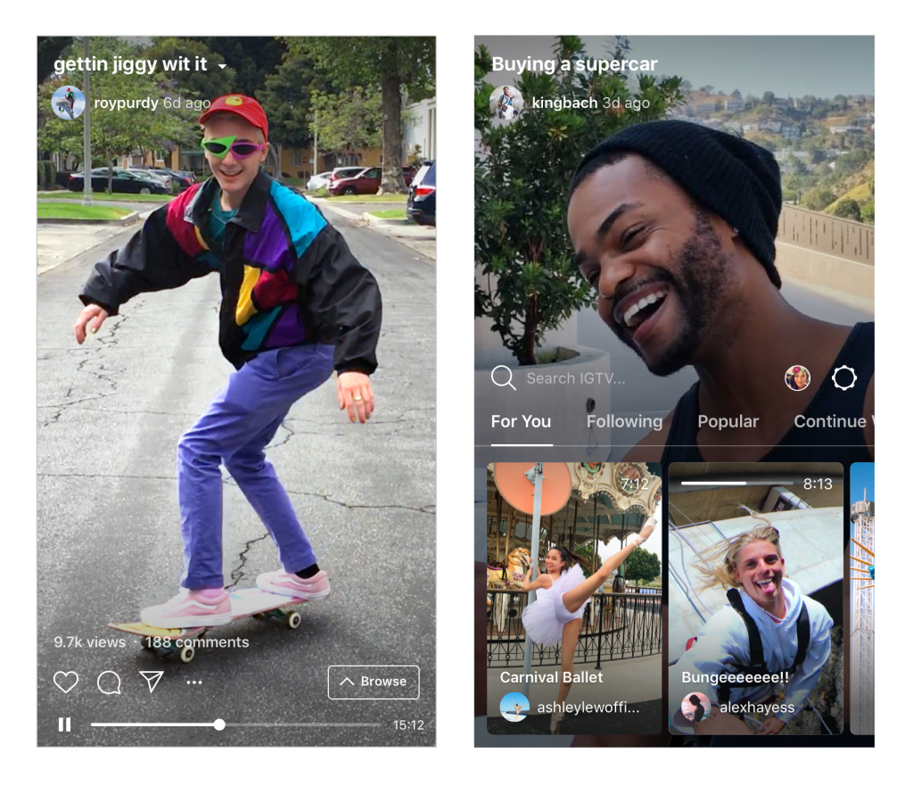 Instagram declara la guerra a YouTube con creación de canales - igtv-prueba