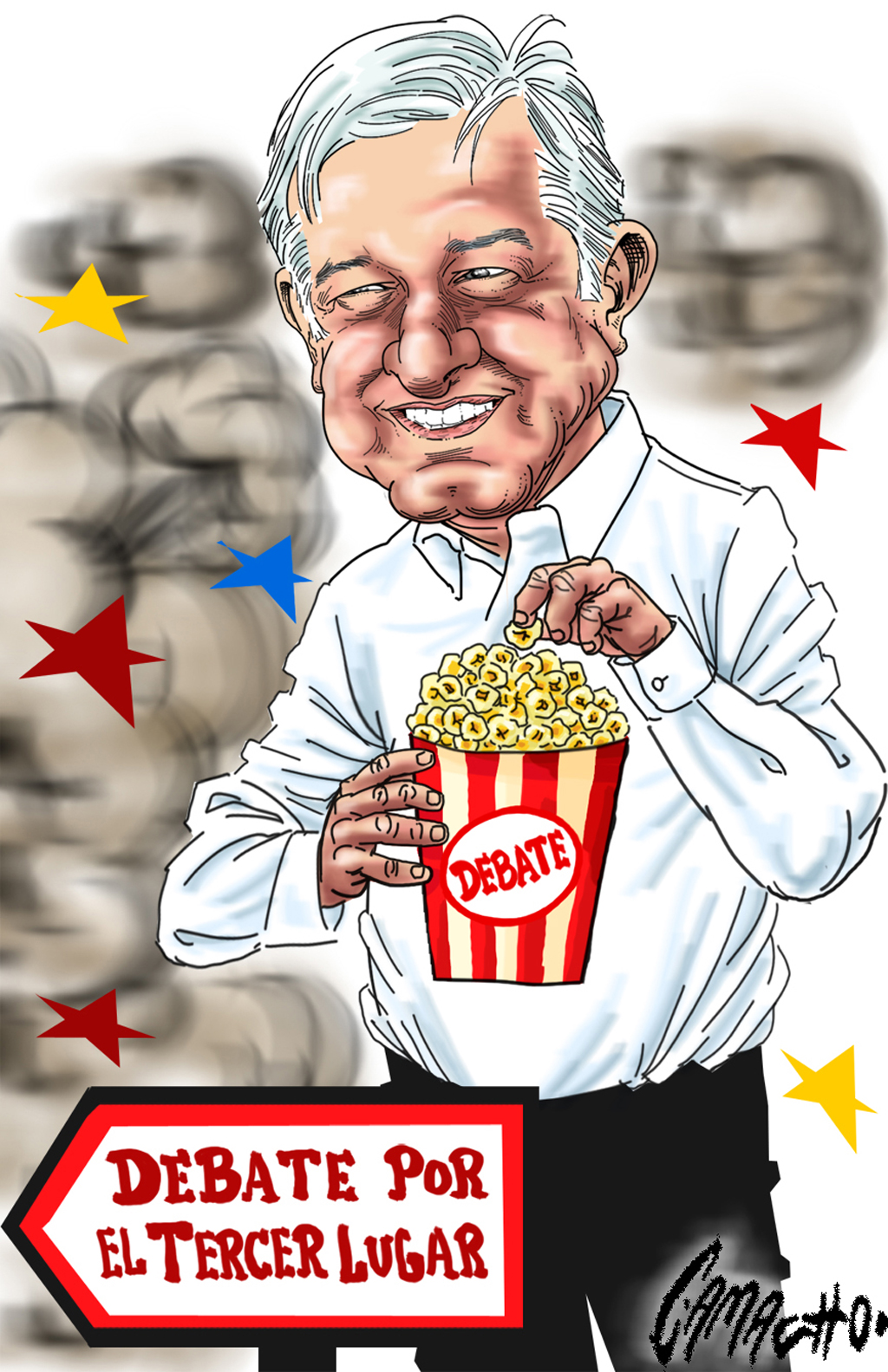 Seis cartones que ilustran el tercer debate presidencial - image-1