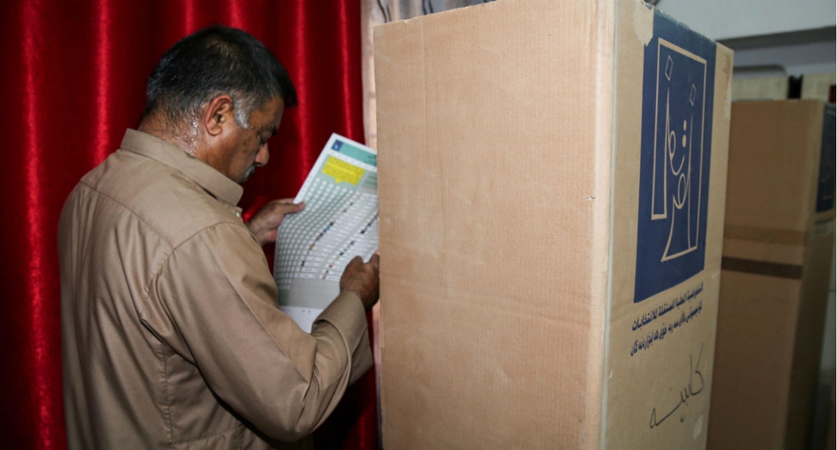 Incendio consume mayoría de votos de elecciones de Irak