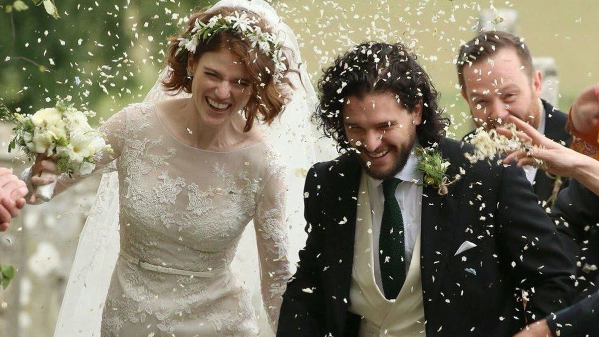Kit Harington y Leslie Rose se casan