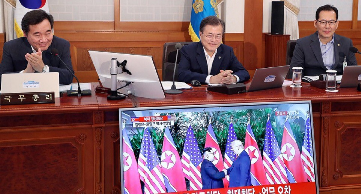 Líder surcoreano aplaude el éxito de cumbre Trump-Kim