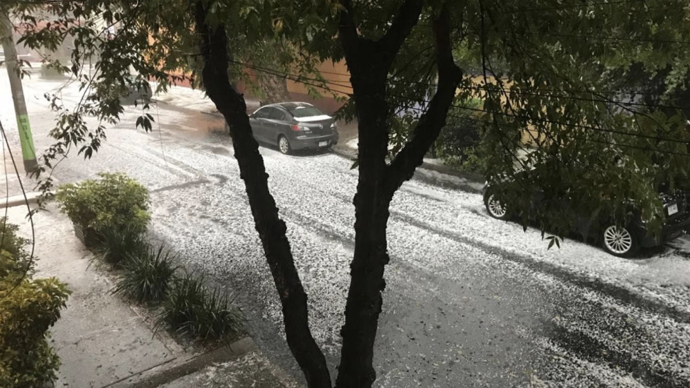 Lluvia con granizo este sábado en la CDMX