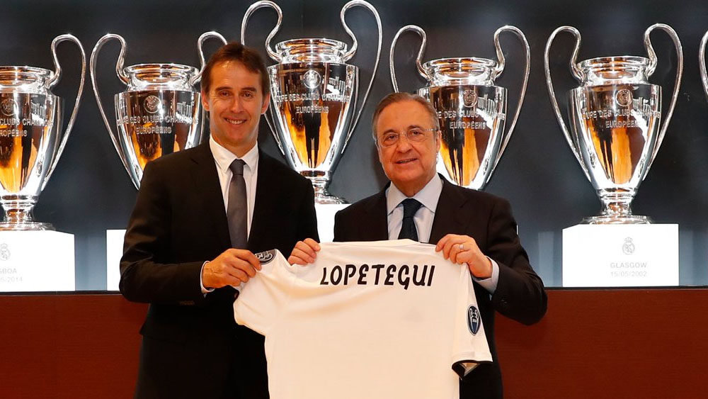 Presentan a Lopetegui como nuevo técnico del Real Madrid