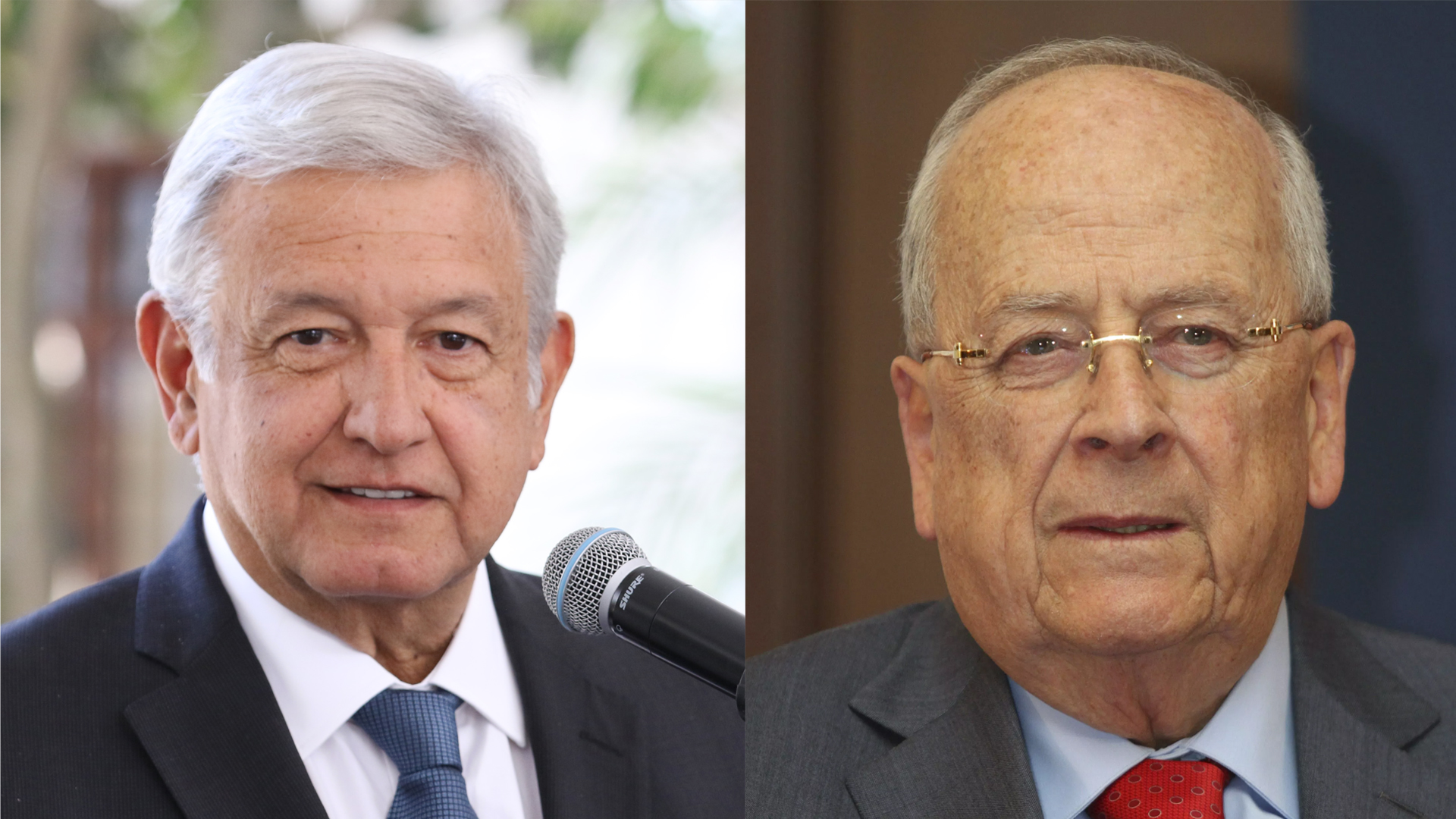 Platican y se abrazan López Obrador y Claudio X. González