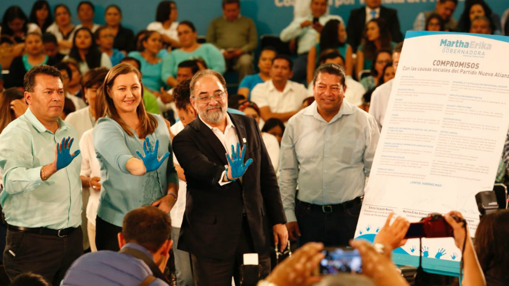 Nueva Alianza se suma a candidata a gubernatura de Puebla, Martha Alonso