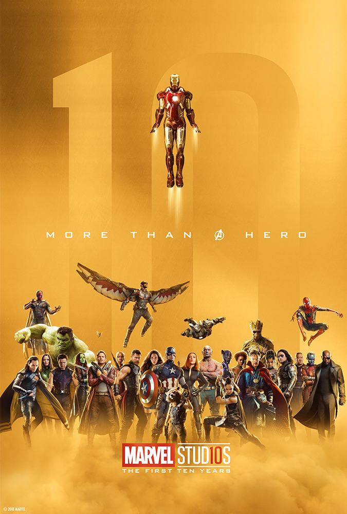 Marvel Studios celebra su décimo aniversario con pósters especiales - marvel-studios-10-aniversario-poster-avengers
