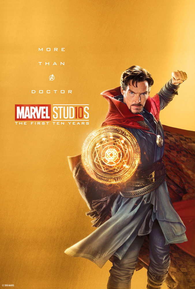 Marvel Studios celebra su décimo aniversario con pósters especiales - marvel-studios-10-aniversario-poster-dr-strange