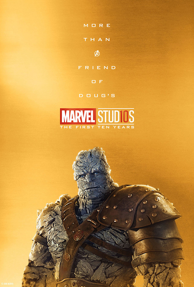 Marvel Studios celebra su décimo aniversario con pósters especiales - marvel-studios-10-aniversario-poster-korg