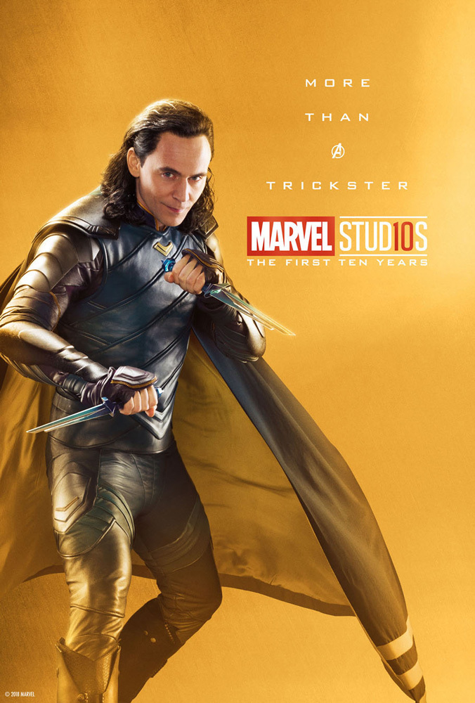 Marvel Studios celebra su décimo aniversario con pósters especiales - marvel-studios-10-aniversario-poster-loki