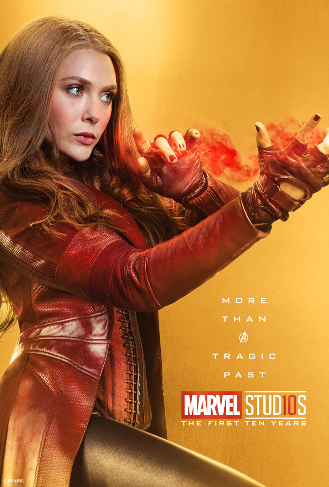 Marvel Studios celebra su décimo aniversario con pósters especiales - marvel-studios-10-aniversario-poster-scarlet-witch