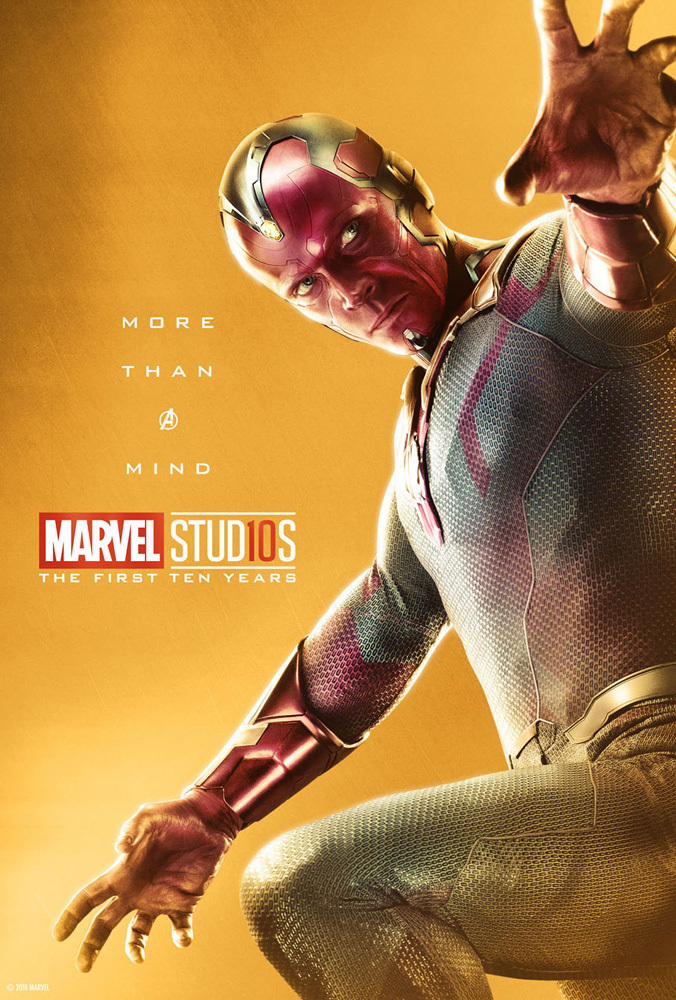 Marvel Studios celebra su décimo aniversario con pósters especiales - marvel-studios-10-aniversario-poster-vision