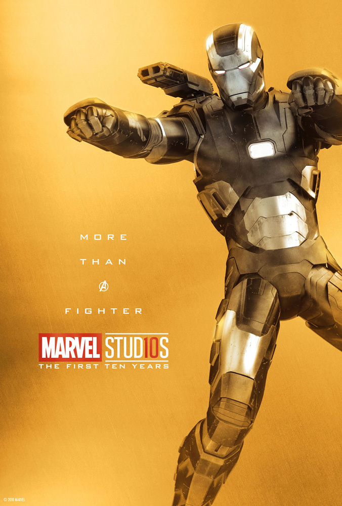 Marvel Studios celebra su décimo aniversario con pósters especiales - marvel-studios-10-aniversario-poster-war-machine