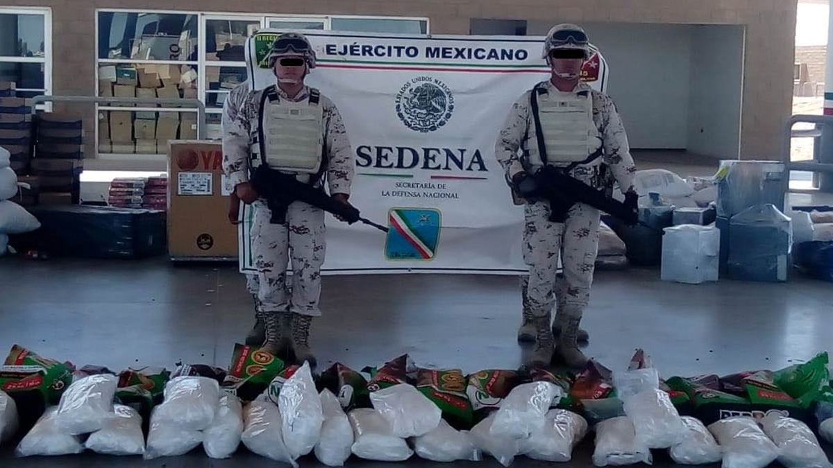 Aseguran 290 kilogramos de metanfetaminas en Sonora