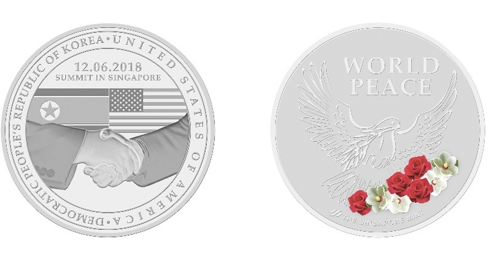 Crean moneda especial por reunión entre Trump y Kim Jong-un - moneda-especial