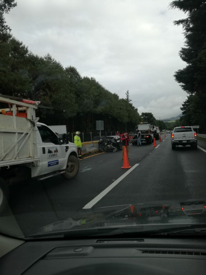 Conductor muere en choque en la México-Cuernavaca - muerte-de-conductos