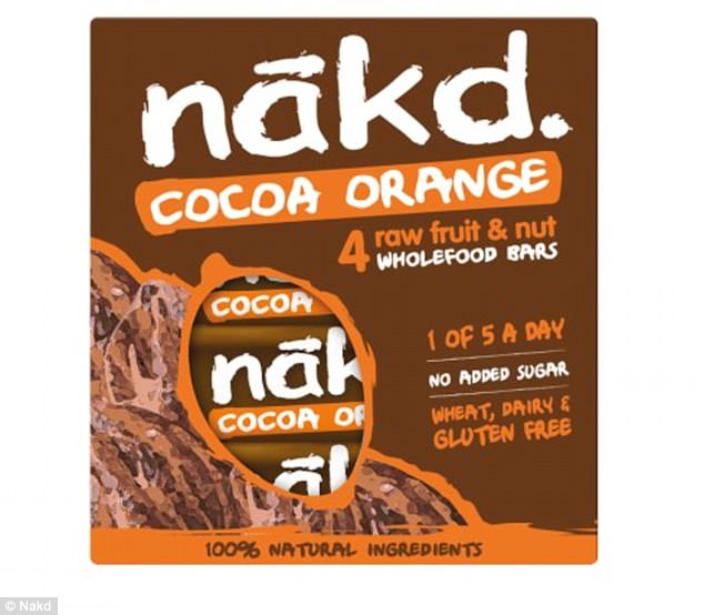 Los refrigerios "saludables" que contienen más azúcar que una barra de chocolate - nakd-cocoa-and-orange