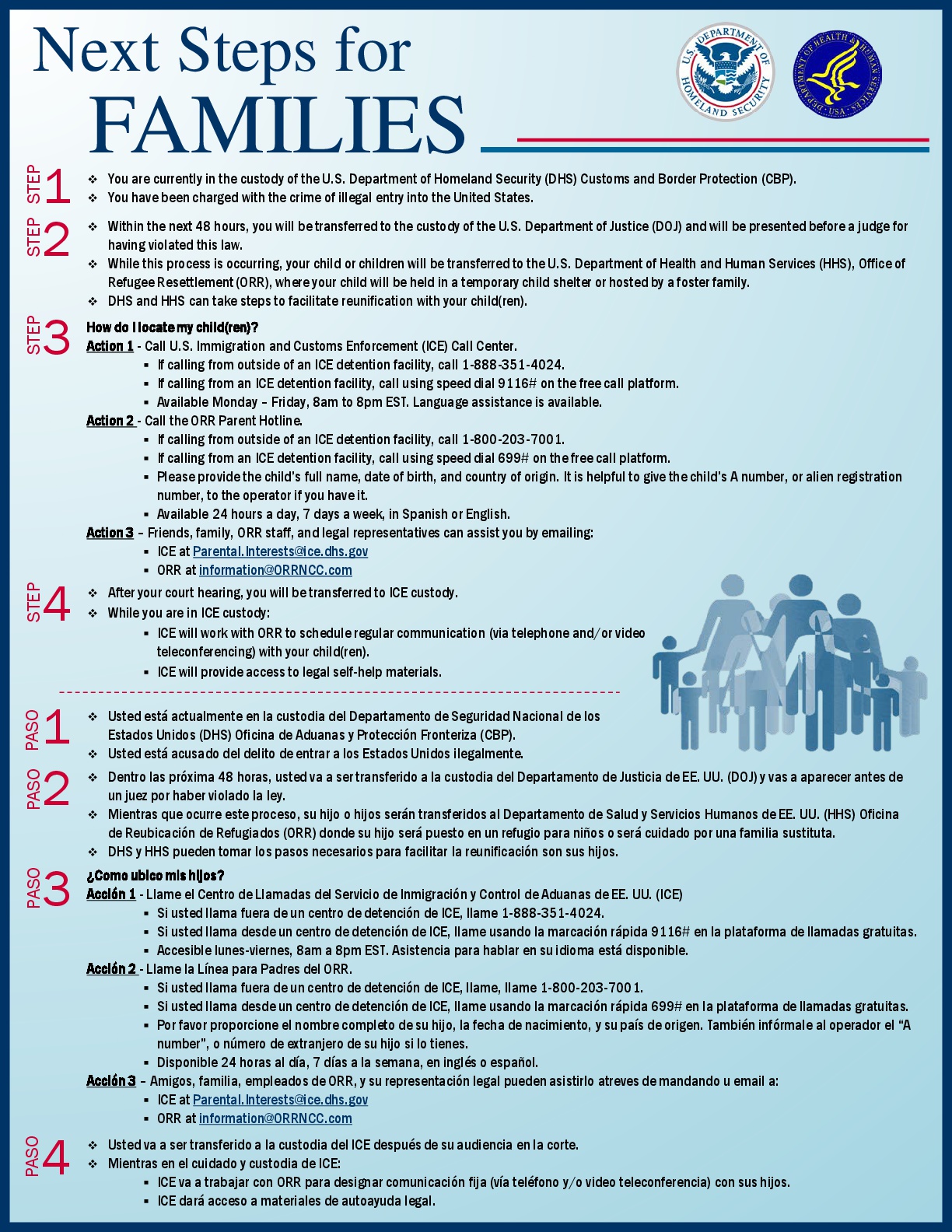 #Videos En jaulas albergan a niños y adultos migrantes detenidos en Texas - next-steps-for-families-001