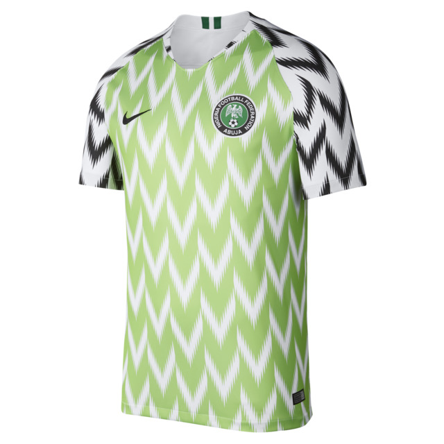 Las camisetas más vendidas de Rusia 2018 - nigeria-playera