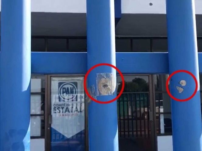 Balean sede del PAN en Ciudad Victoria - pan-ataque-ciudad-victoria