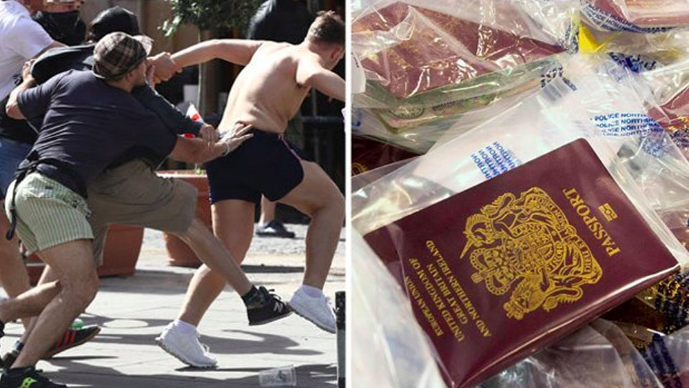Confiscan pasaportes a hooligans ingleses por Mundial 2018