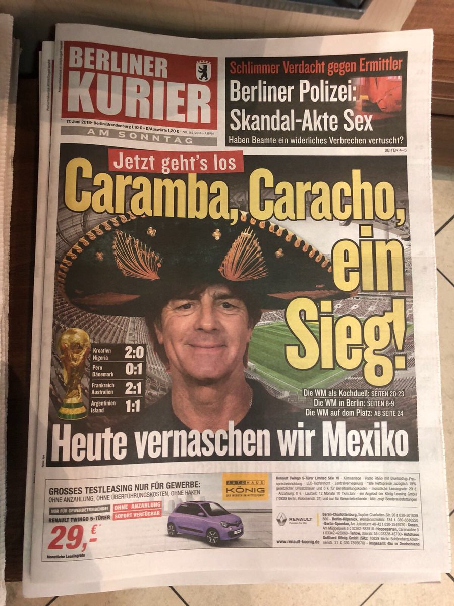 Lo que dicen los periódicos alemanes del partido contra México - periodicos-alemania-mexico-partido-mundial-2