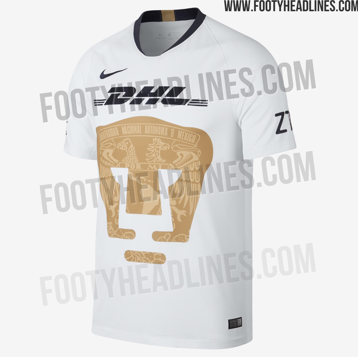 Filtran presunta nueva playera de los Pumas de la UNAM - playera-pumas-2018-frente