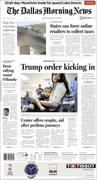 TEPJF, elecciones y Trump en primeras planas - portada-22-jun-dallas