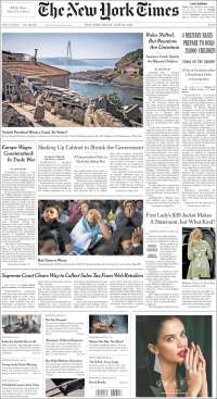 TEPJF, elecciones y Trump en primeras planas - portada-22-jun-nyt