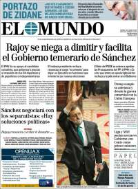Trump, aranceles y Rajoy en primeras planas - portadas-1-jun-el-mundo