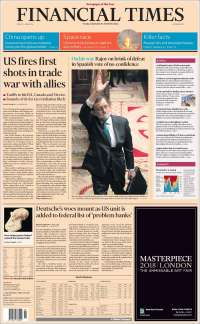 Trump, aranceles y Rajoy en primeras planas - portadas-1-jun-financial