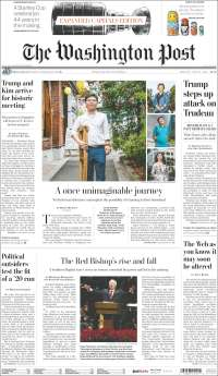 Meade, Anaya, Trump y Kim Jong-un en primeras planas - portadas-11-jun-wp