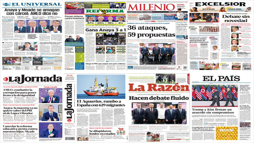 Todo lo que publicaron los periódicos del Tercer Debate Presidencial