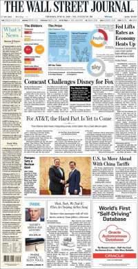 Mundial 2026 y tasas de interés en primeras planas - portadas-14-jun-wsj