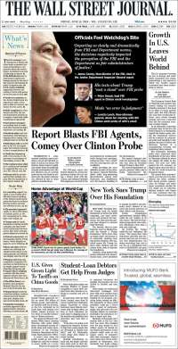 EPN, elecciones y James Comey en primeras planas - portadas-15-jun-wsj