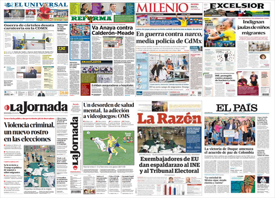 Migrantes, China y EE.UU. en primeras planas - portadas-19-jun1