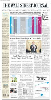 Trump y menores migrantes en primeras planas - portadas-20-jun-wsj