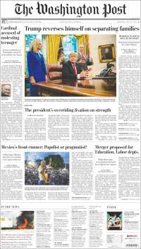 Trump y menores migrantes en primeras planas - portadas-21-jun-wp
