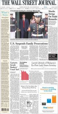 INE, Trump y Harley-Davidson en primeras planas - portadas-26-jun-wsj