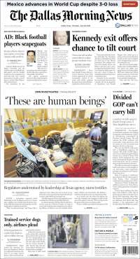 Elecciones, EPN y magistrado de EE.UU. en primeras planas - portadas-28-jun-dallas